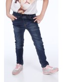 Girls\' denim trousers with elastic band NDZ217 - Online store - Boutique